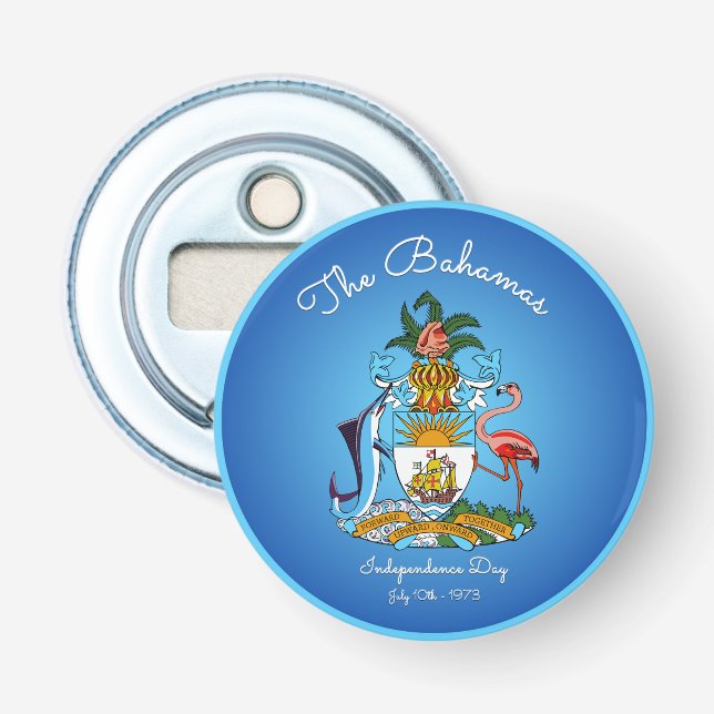Bahamas-Wappen Flaschenöffner (Vorderseite)