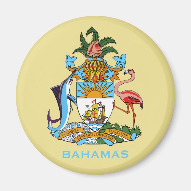 Bahamas-Wappen Magnet (Vorne)