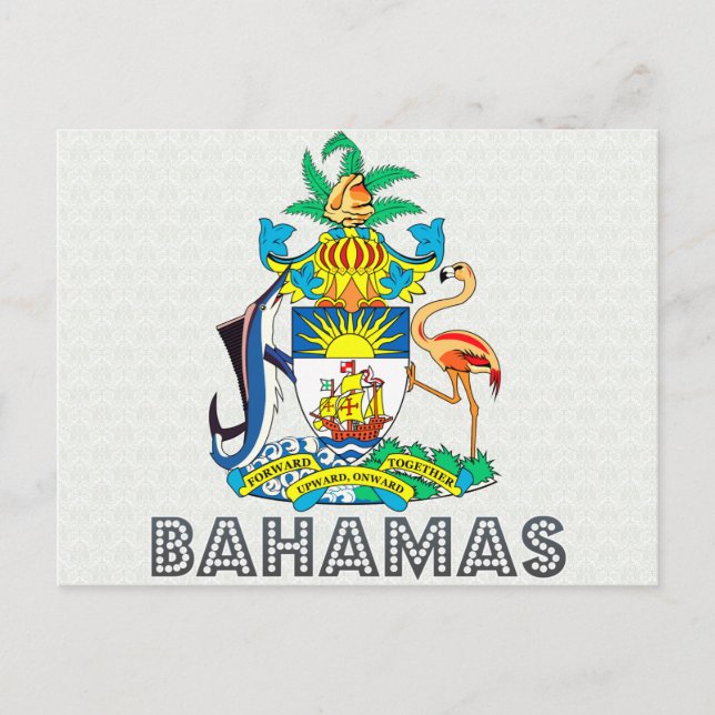 Bahamas-Wappen Postkarte (Vorderseite)