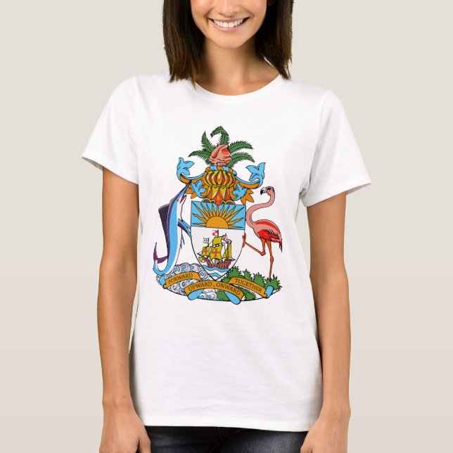 Bahamas-Wappen T-Shirt (Vorderseite)
