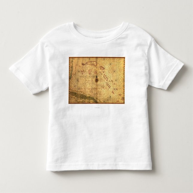 BahamasPanoramic MapBahamas Kleinkind T-shirt (Vorderseite)