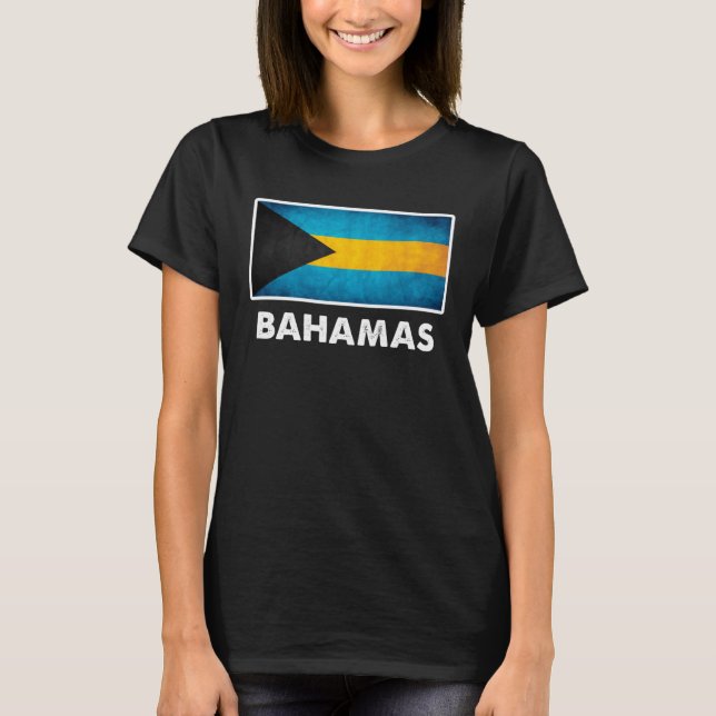 Bahamian Bahamas Flag T-Shirt (Vorderseite)