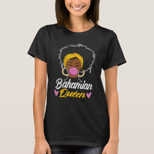 Bahamian Queen Bahamas Flag Pride Zuhause Country  T-Shirt