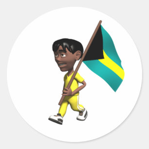 Bahamian Runder Aufkleber