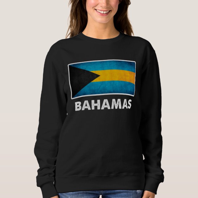Bahamianische Bahamas-Flagge Sweatshirt (Vorderseite)