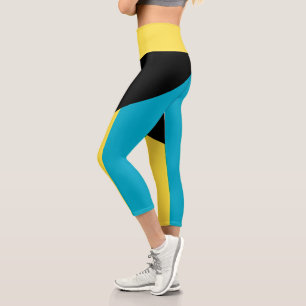 Bahamianische Flagge Capri Leggings