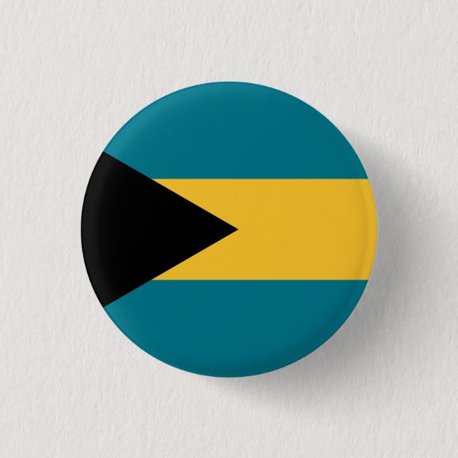 Bahamianische Flagge, Flagge der Bahamas Button (Vorderseite)