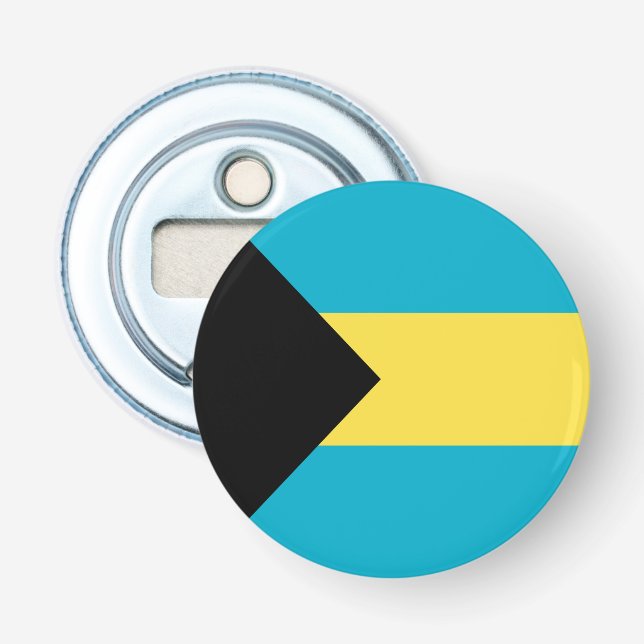 Bahamianische Flagge Flaschenöffner (Vorderseite)