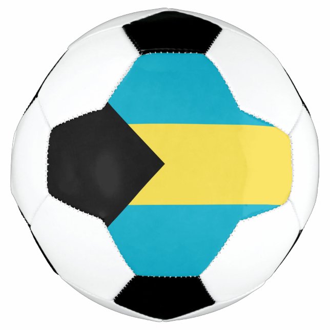 Bahamianische Flagge Fußball (Vorderseite)