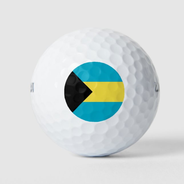 Bahamianische Flagge Golfball (Vorderseite)