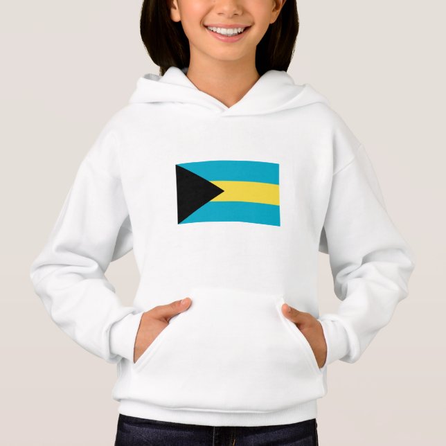 Bahamianische Flagge Hoodie (Vorderseite)