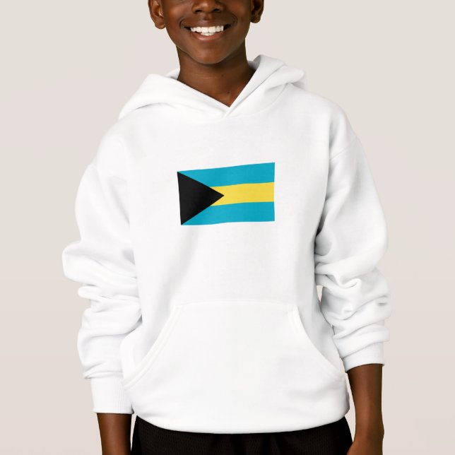 Bahamianische Flagge Hoodie (Vorderseite)