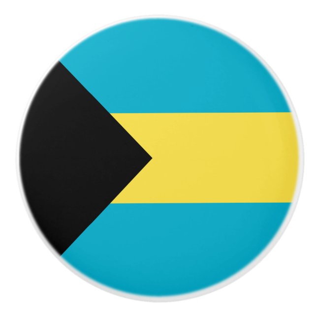 Bahamianische Flagge Keramikknauf (Vorderseite)