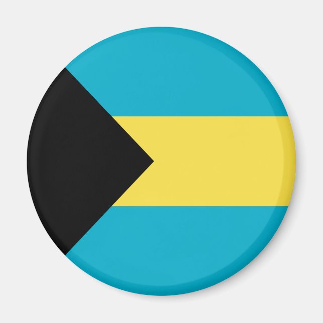 Bahamianische Flagge Magnet (Vorne)