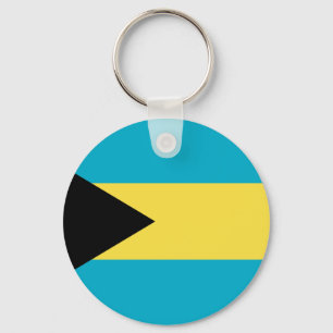 Bahamianische Flagge Schlüsselanhänger