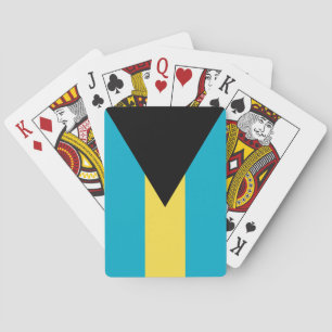 Bahamianische Flagge Spielkarten