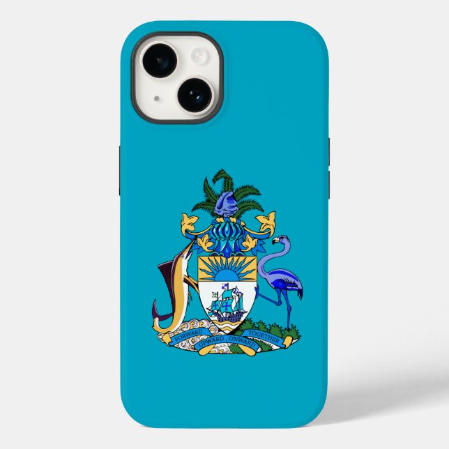Bahamianisches Wappen Case-Mate iPhone 14 Hülle (Rückseite)