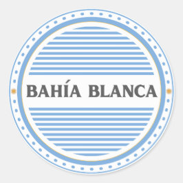 Bahía Blanca City Pride Emblem Argentinische Ident Runder Aufkleber