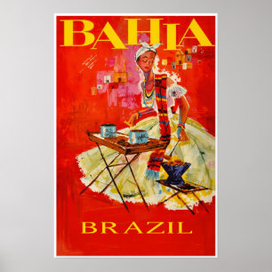 Bahia, Brasil Reiseplakat Poster