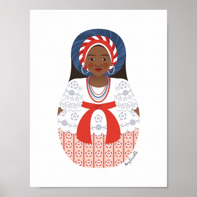 Bahia Brazilian Matryoshka Poster (Vorne)