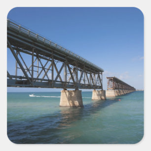 Bahia Honda State Park, Florida Keys, Key Quadratischer Aufkleber