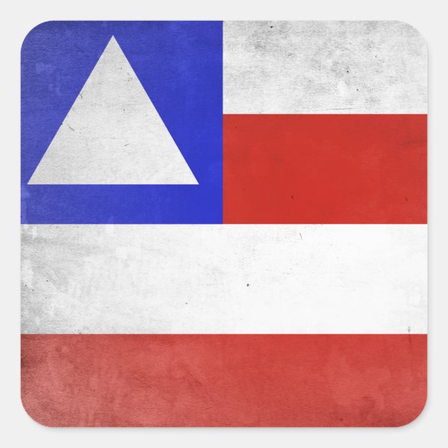 Bahia Quadratischer Aufkleber (Vorderseite)