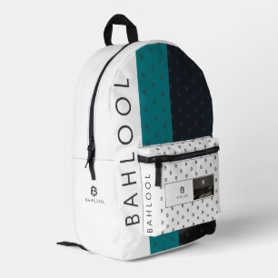 BAHLOOL BEDRUCKTER RUCKSACK