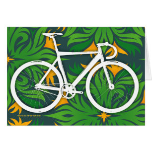 Bahn-Fahrrad - brennendes grünes Muster