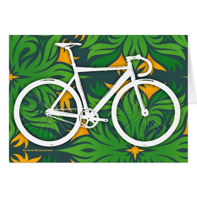 Bahn-Fahrrad - brennendes grünes Muster (Vorderseite (Horizontal))