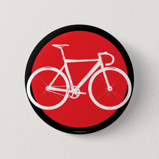 Bahn-Fahrrad - roter Punkt Button (Vorderseite)
