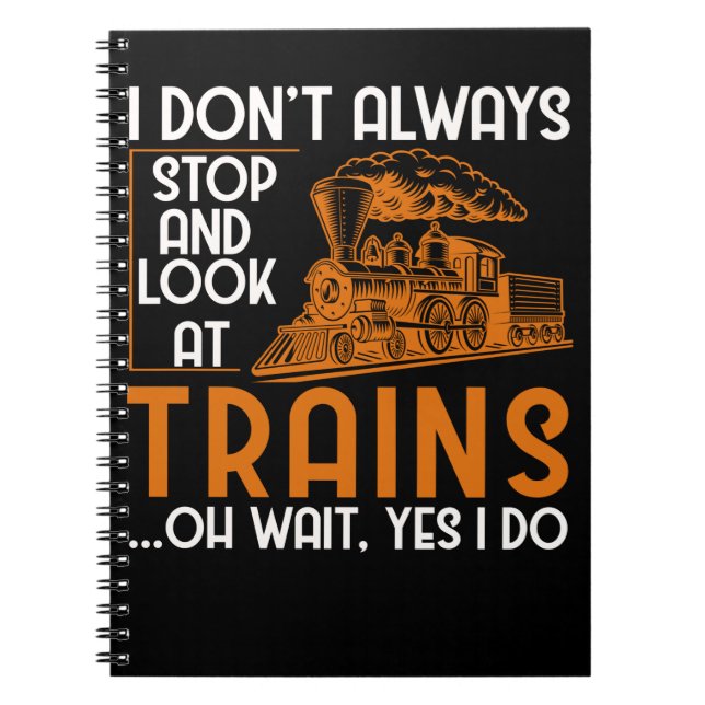 Bahn Funny Trainspotter Bahn Lover Bahn Notizblock (Vorderseite)