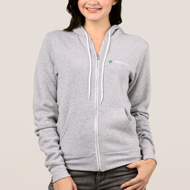 Bahn-Jacke UrbanSitter Frauen amerikanische Hoodie (Vorderseite)
