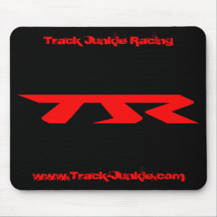Bahn-Junkie, der schwarzes (TJR) mousepad läuft