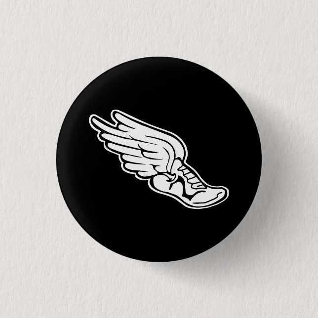 Bahn-Logo-Knopf-Schwarzes Button (Vorderseite)