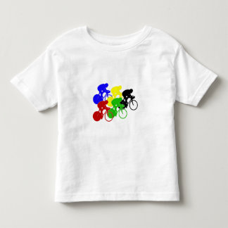Bahn-radfahrenRadrennen-Fahrrad-Reiter Kleinkind T-shirt