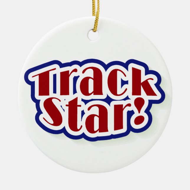 Bahn-Stern-T-Shirts und Geschenke Keramik Ornament (Vorne)