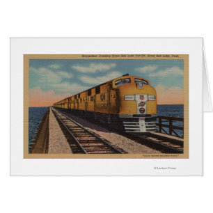 Bahn - Überqueren des großen Salzsees, Ogden, Utah