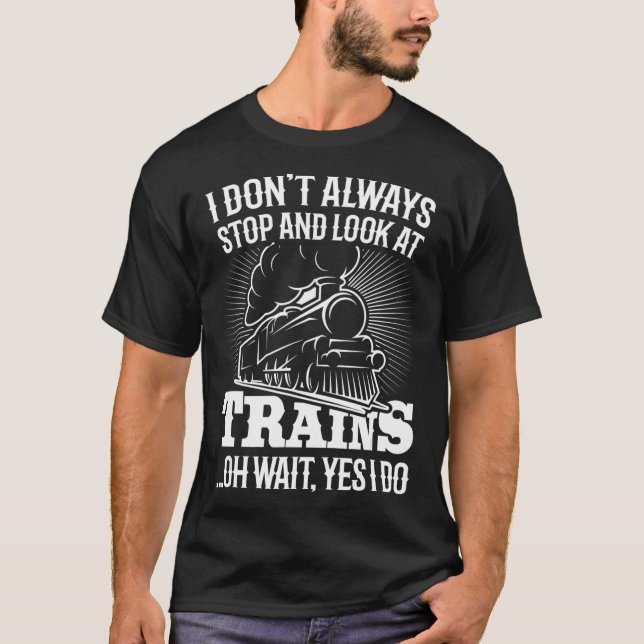 Bahn Vintager Zug T-Shirt (Vorderseite)