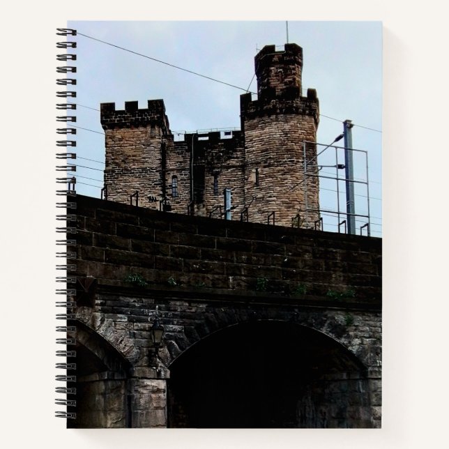 Bahnbrücke Newcastle Notizbuch (Vorderseite)