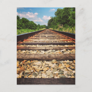 Bahngleise Postkarte