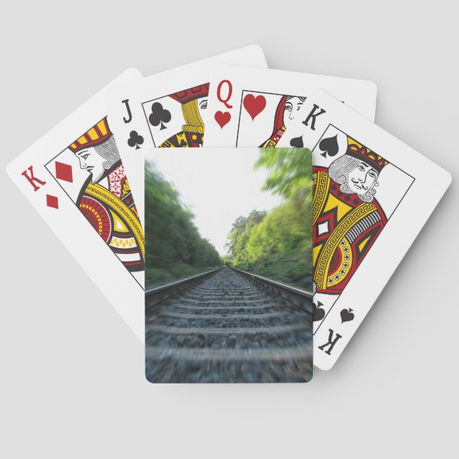 Bahngleise Spielkarten (Rückseite)