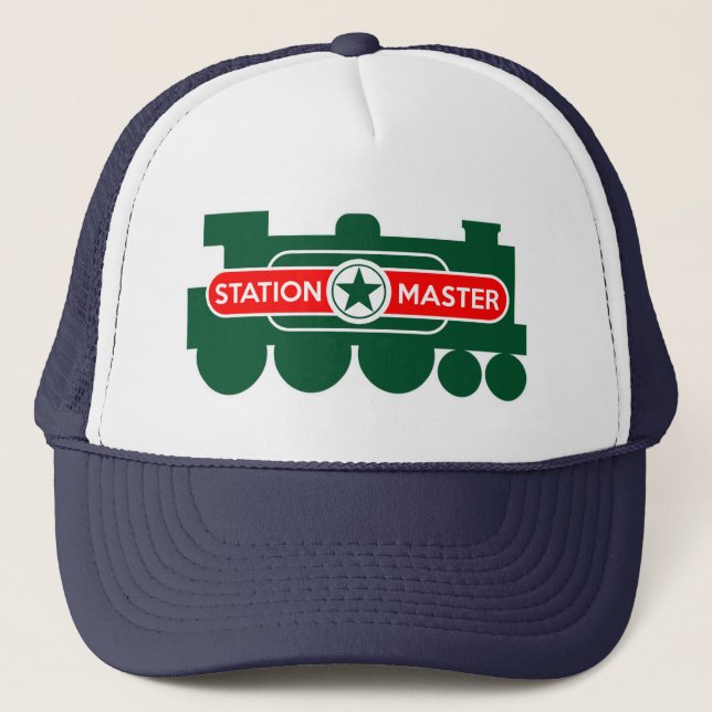 Bahnhof Bahnhof Bahnhof Bahnhof Truckerkappe (Vorderseite)