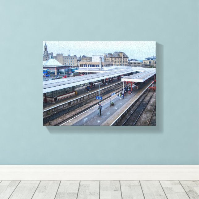 Bahnhof Bradford Interchange Leinwanddruck (Insitu (Holzboden))