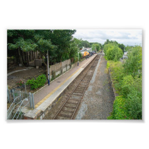 Bahnhof Brierfield, Lancashire Fotodruck