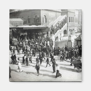 Bahnhof Broad Streets, London, c.1890 Magnet