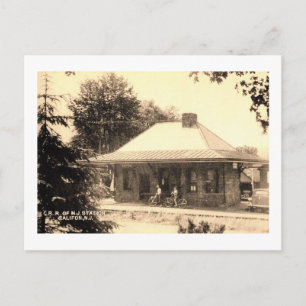 Bahnhof Califon, New Jersey Vintage Postkarte