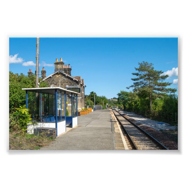 Bahnhof Castleton Moor Fotodruck (Vorne)
