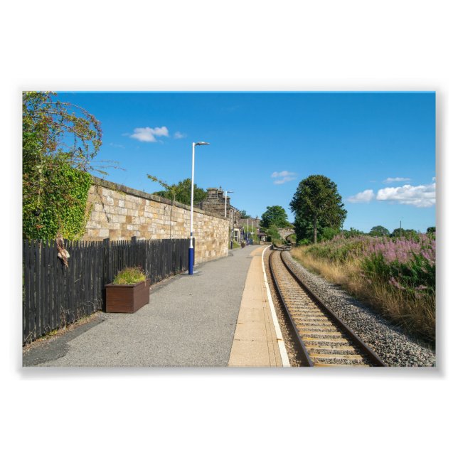 Bahnhof Castleton Moor Fotodruck (Vorne)