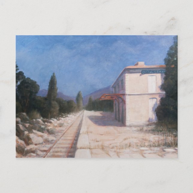 Bahnhof Châteauneuf 2012 Postkarte (Vorderseite)