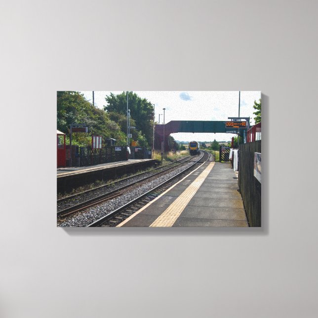 Bahnhof Cottingley, Leeds Leinwanddruck (Vorderseite)